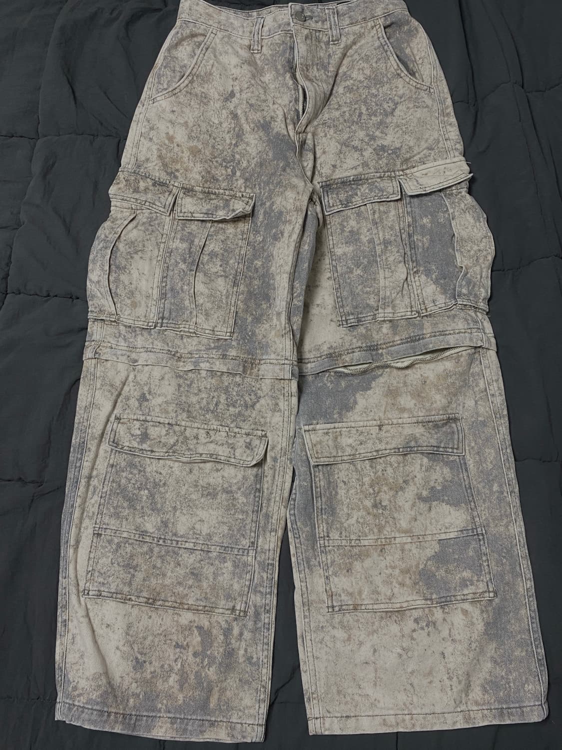 Zara blurred camouflage 카고 팬츠 상품이미지1