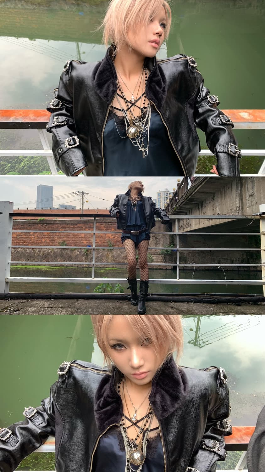 Opium Leather Buckle Rider Jacket 상품이미지8