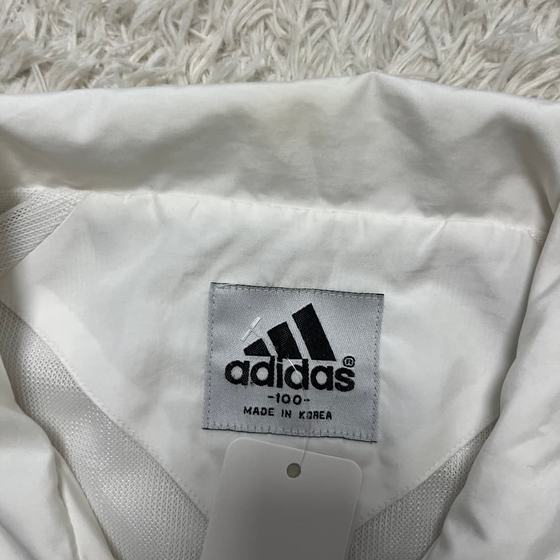 Adidas 90’s white windbreaker 상품이미지6