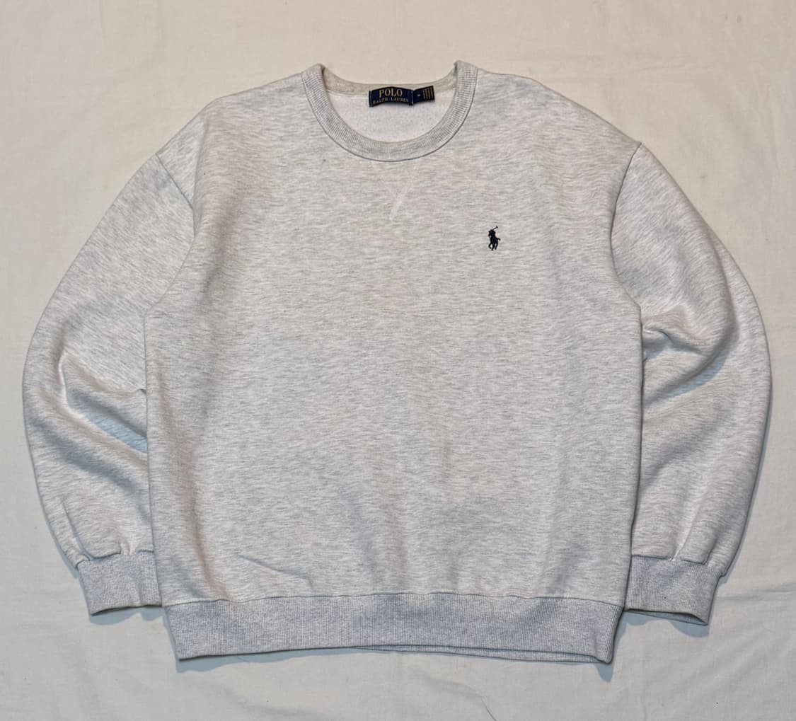 폴로 랄프로렌 맨투맨 스웻셔츠 멜란지 그레이 상품이미지1