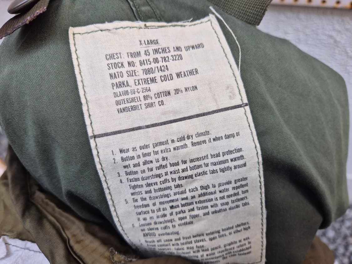 80s u.s army m65 fishtail parka 상품이미지9