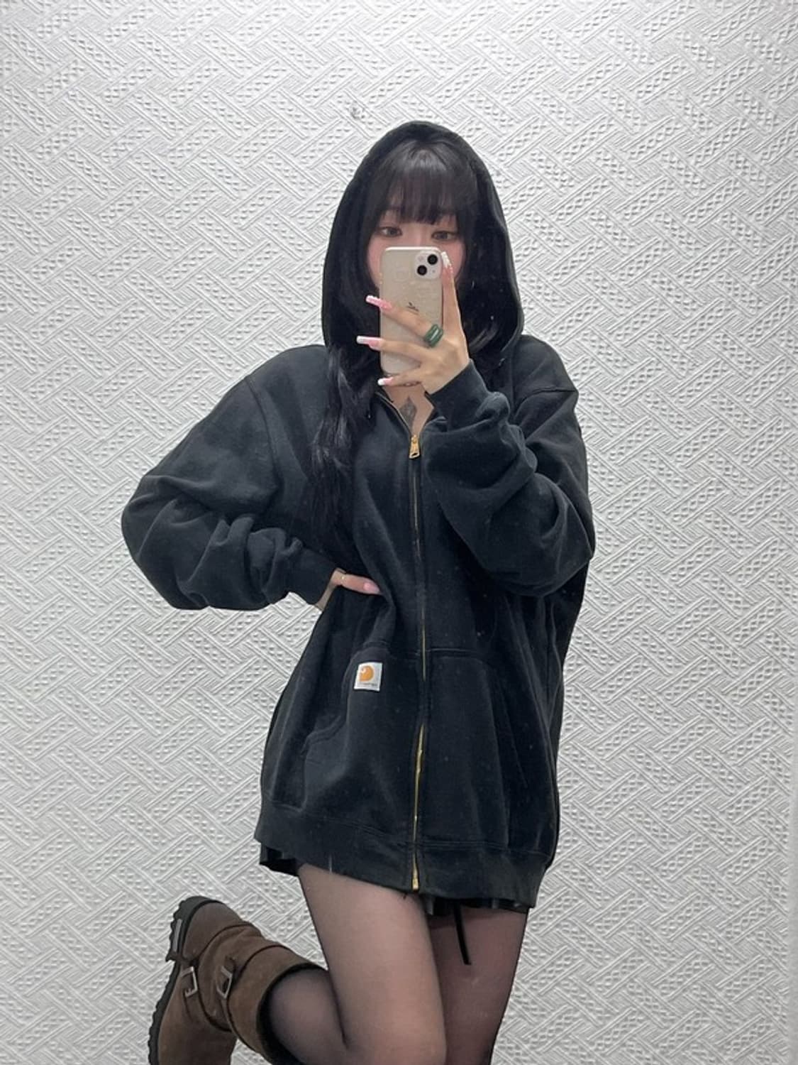 칼하트 빈티지 모던 캐주얼 더본 오버핏 후드집업 L C12422 상품이미지1