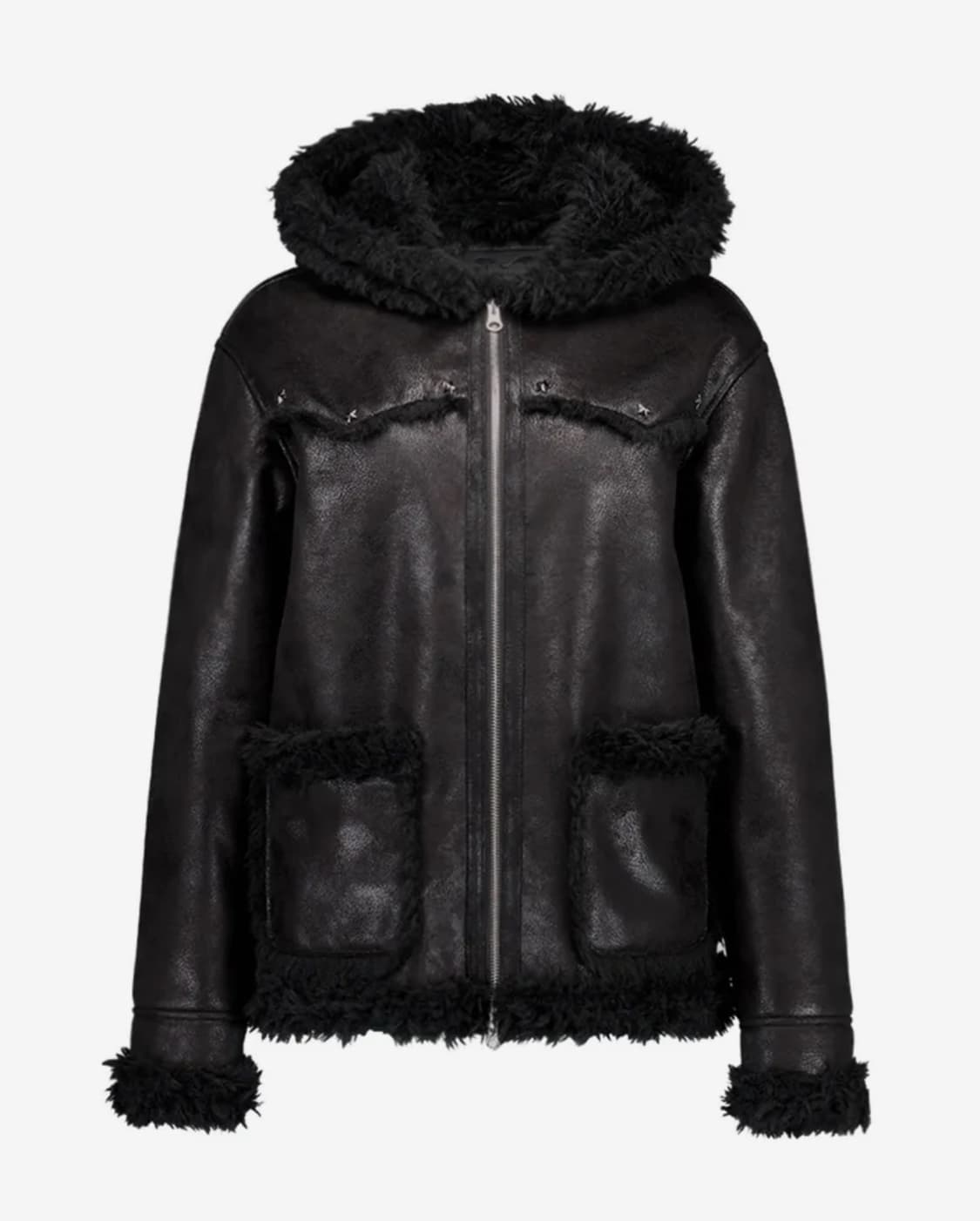 셋업이엑스이 후드 무스탕 자켓 setupexe hood mustang  상품이미지2