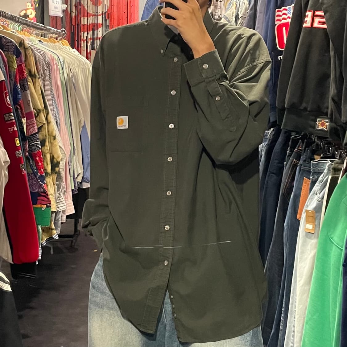 [IM] carhartt 칼하트 카키  긴팔셔츠 상품이미지2