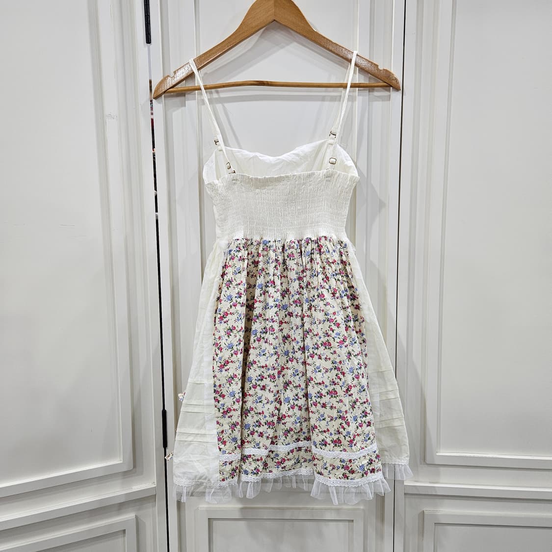 플라워 레이스 끈 원피스 상품이미지6