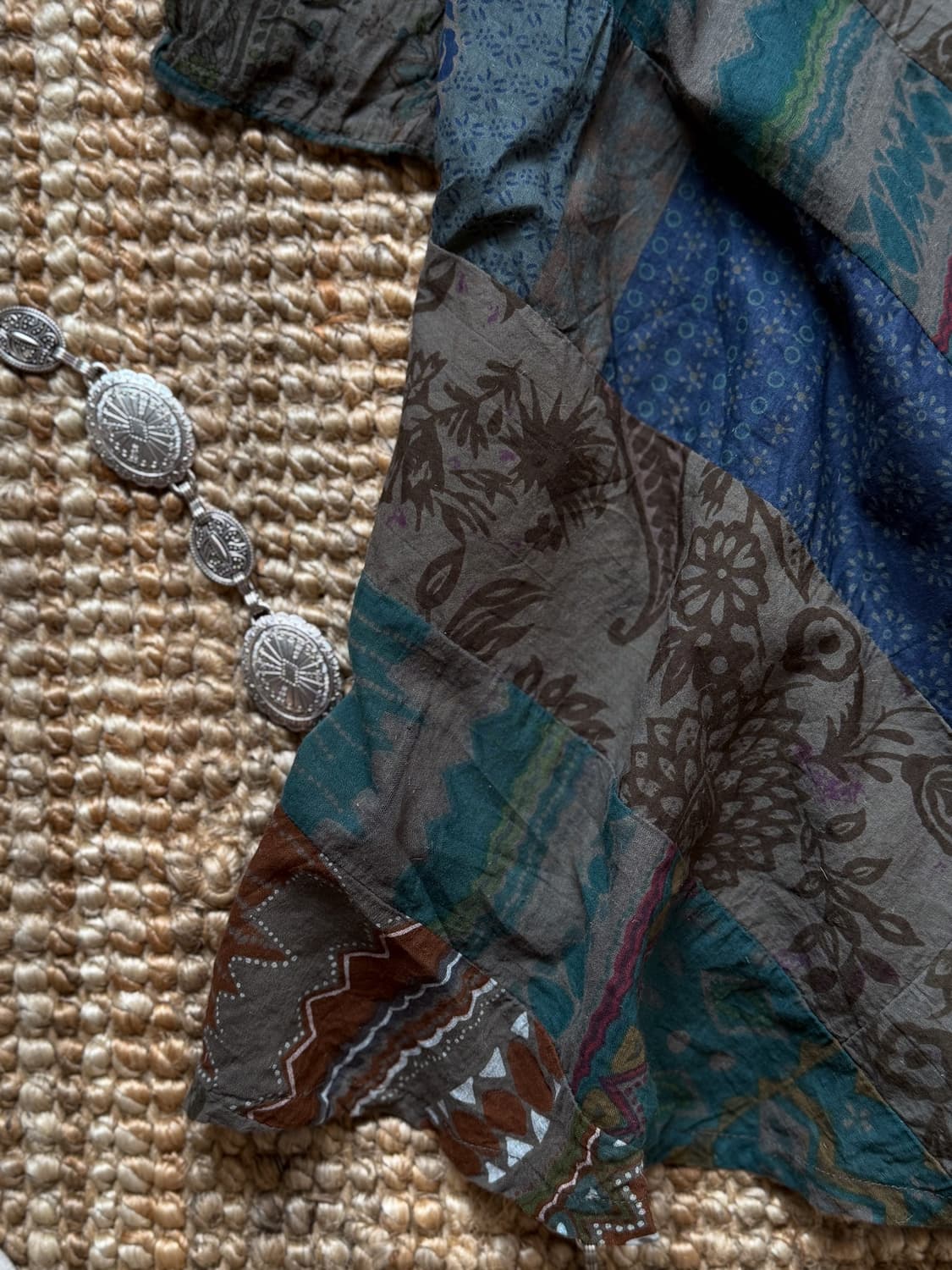 Linen Patch Long Blouse 0161 상품이미지5