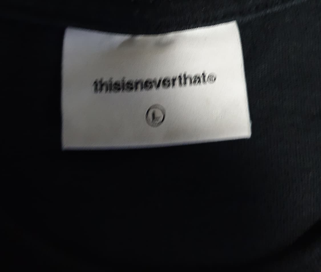 디스이즈네버댓 레터링로고 반팔티 블랙 (L) 상품이미지4