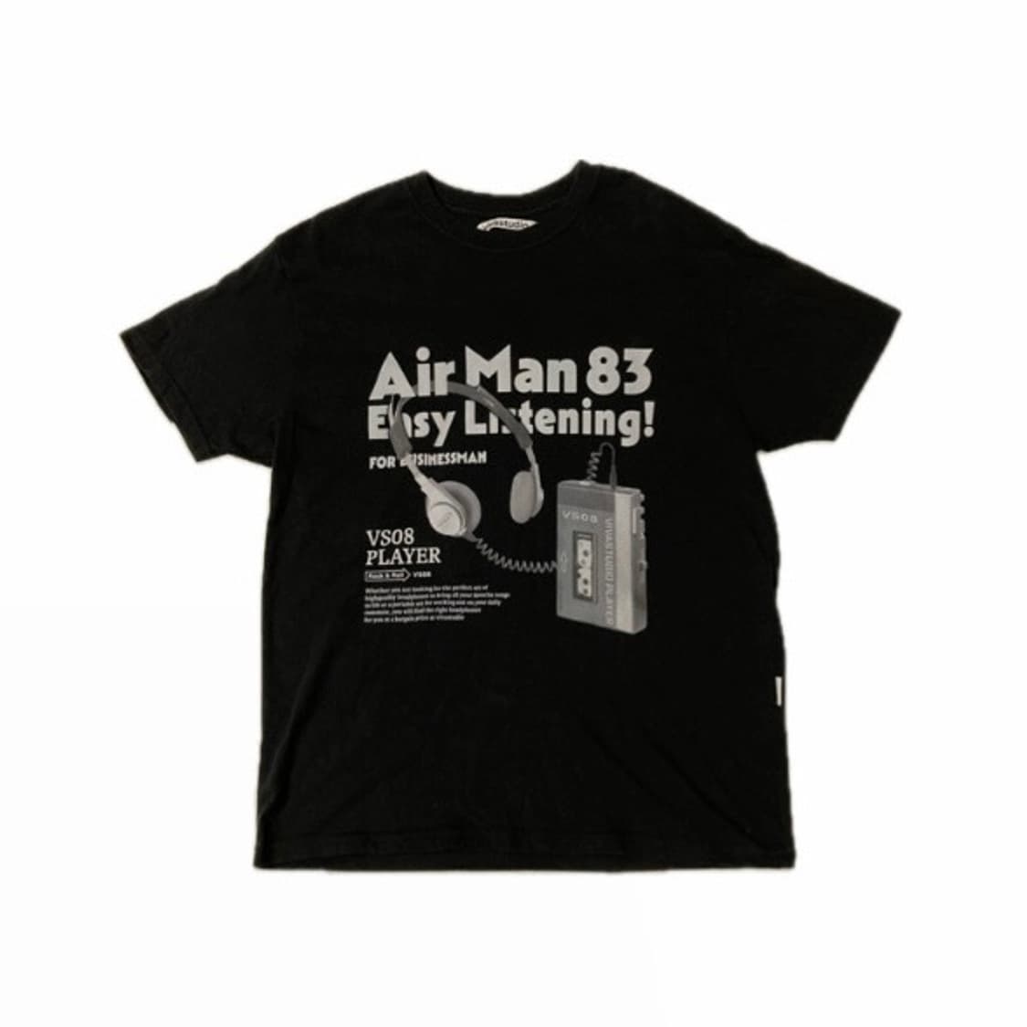 비바스튜디오 반팔 티셔츠 VS08 PLAYER TEE BLACK 상품이미지1