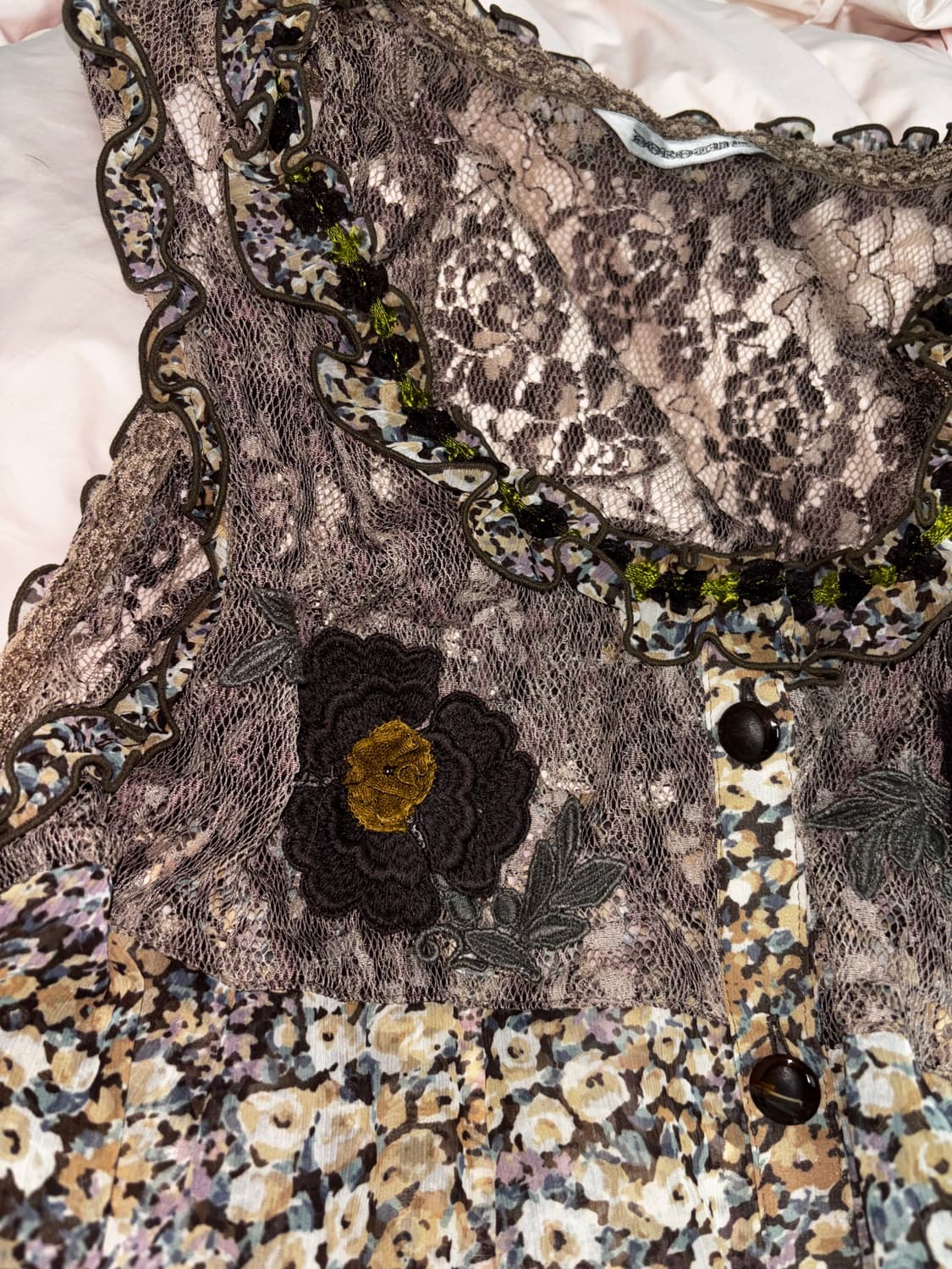 모리걸 하구미  빈티지 슬리브리스 원피스  상품이미지2