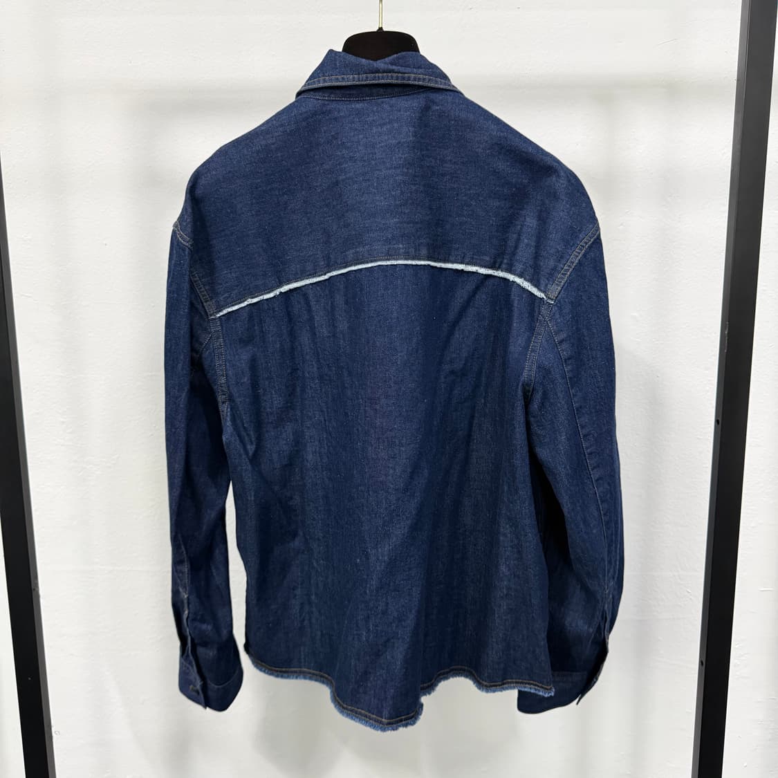 COOR 쿠어 데님 컷오프 크롭 셔츠  상품이미지4