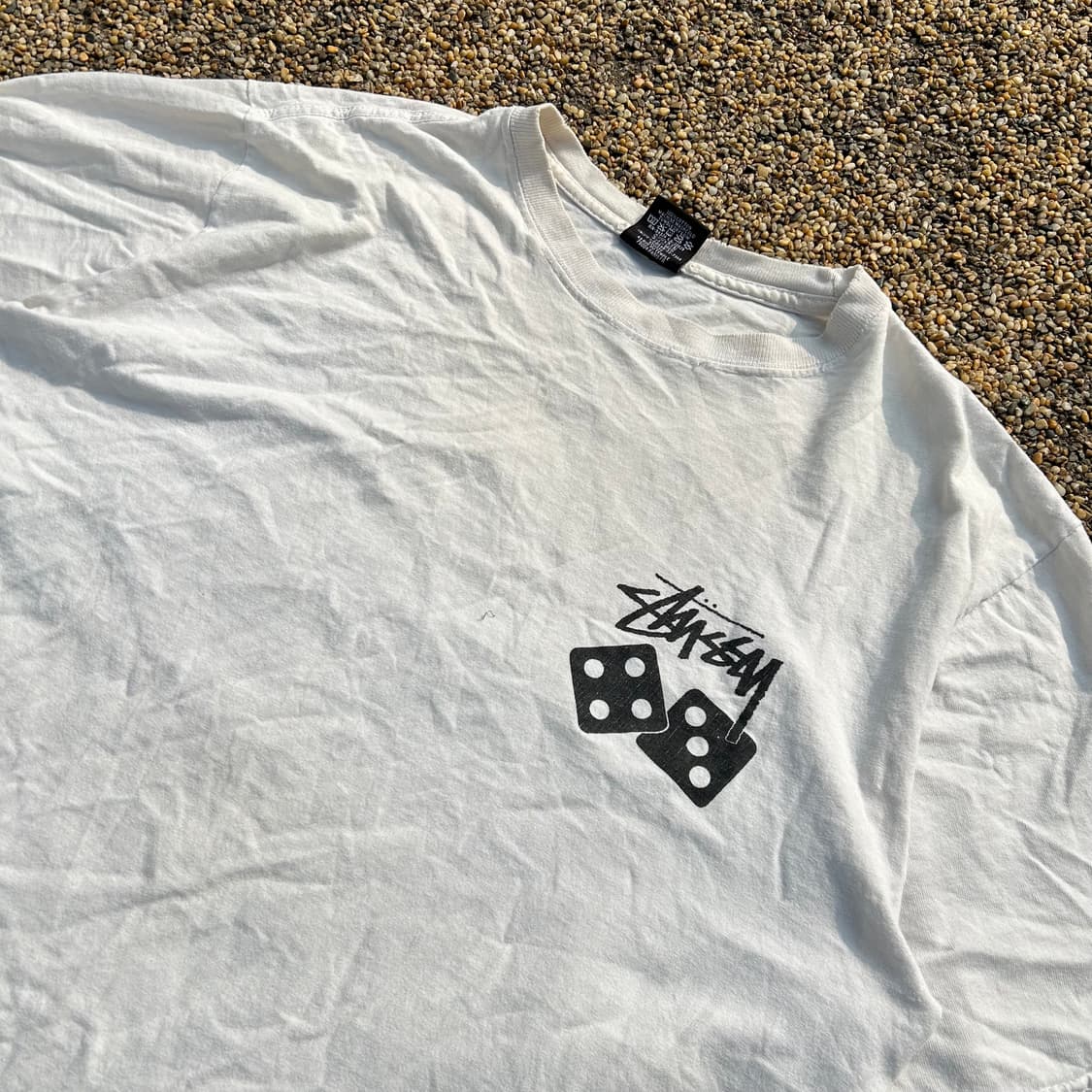 스투시(Stussy) 화이트 다이스 반팔티 상품이미지2