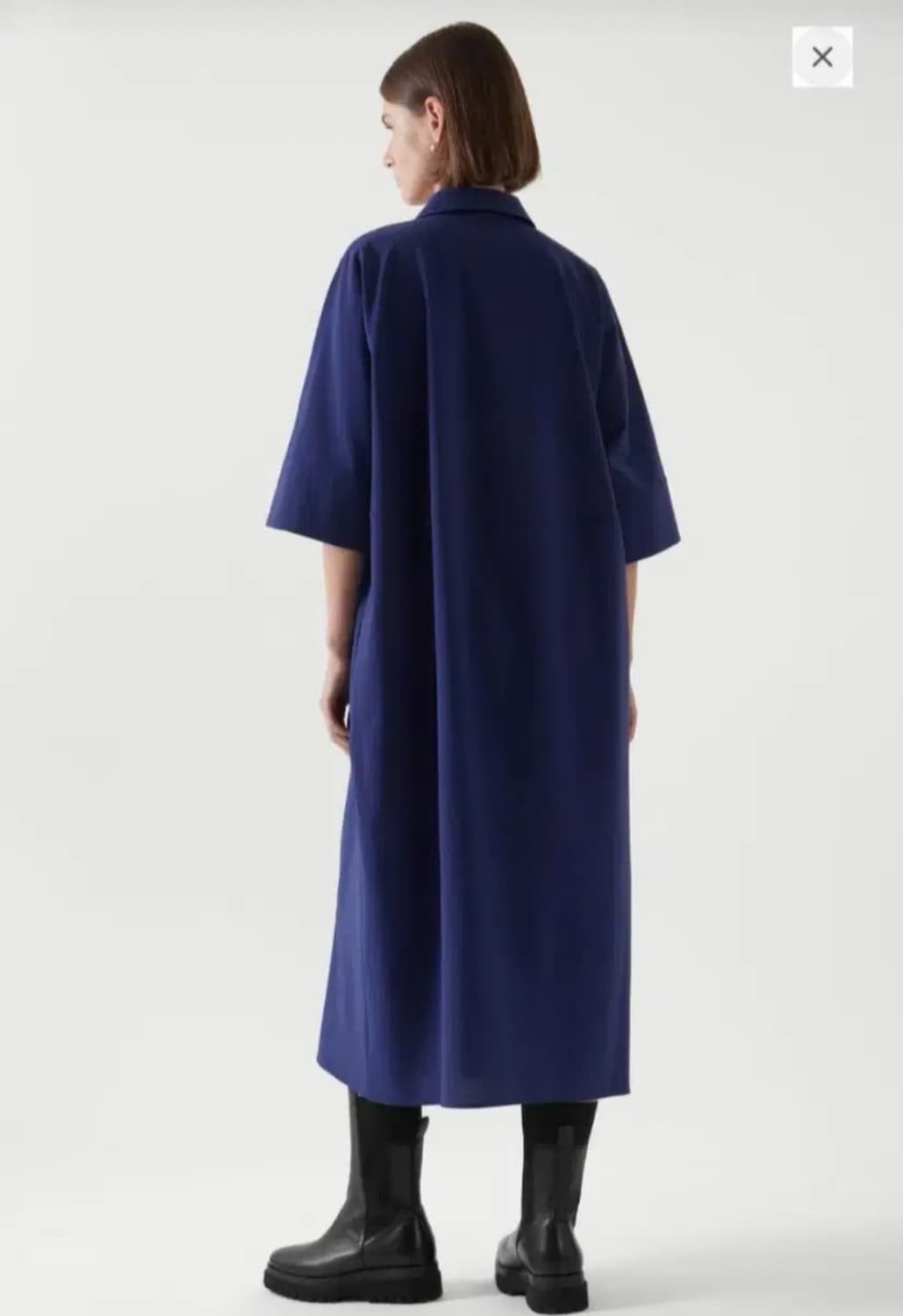 코스 셔츠형 오버핏 원피스 프리사이즈 상품이미지3