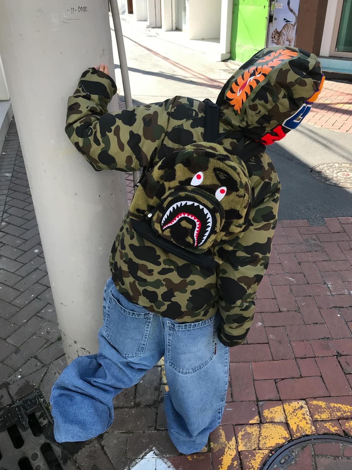 Bape shark Camouflage Padded jk 상품이미지2