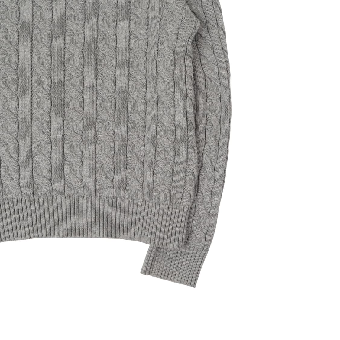 폴로 랄프로렌 QR 그레이 케이블 니트 스웨터 상품이미지4