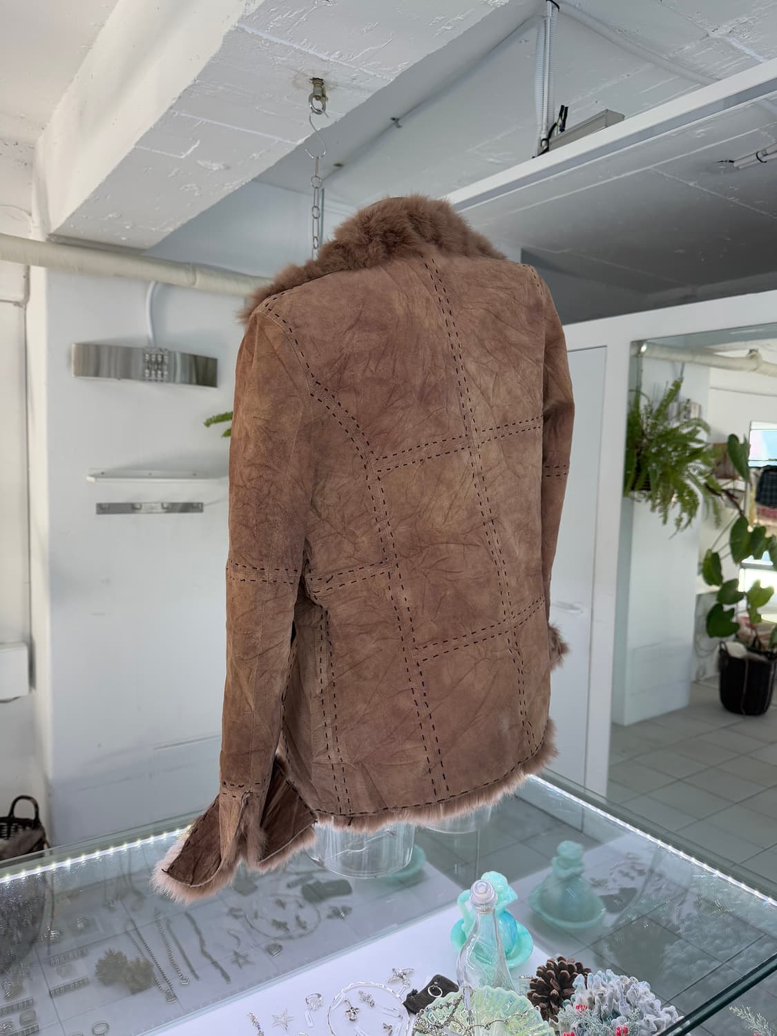 real leather stitch shearling jacket 상품이미지3