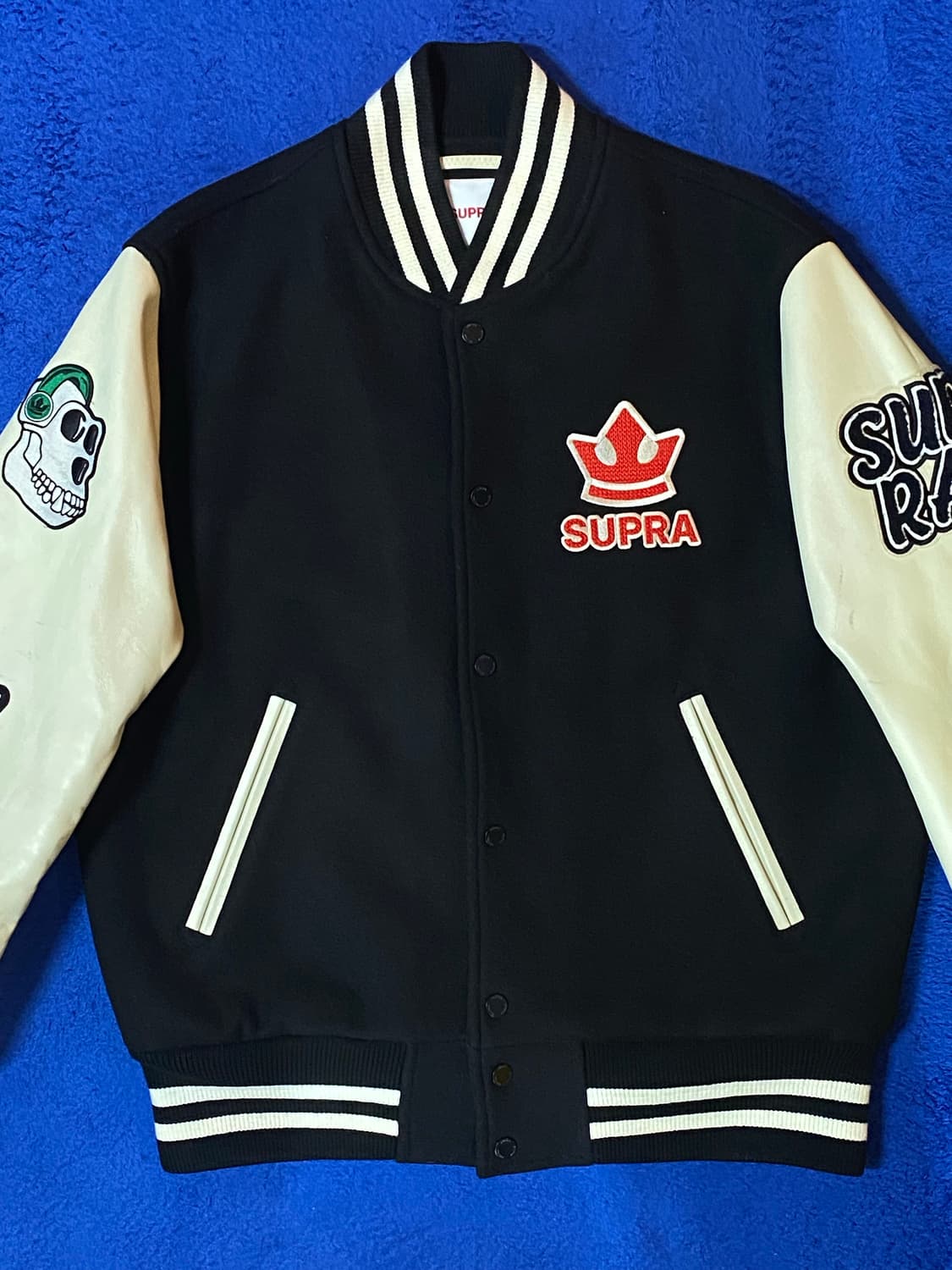 Supra 수프라 x 호미들 콜라보 한정판 바시티 자켓 M 상품이미지4