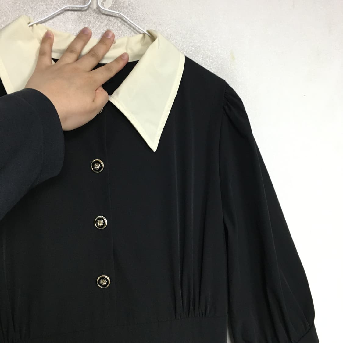 SATIN 샤틴 카라 플레어 원피스 55 상품이미지4