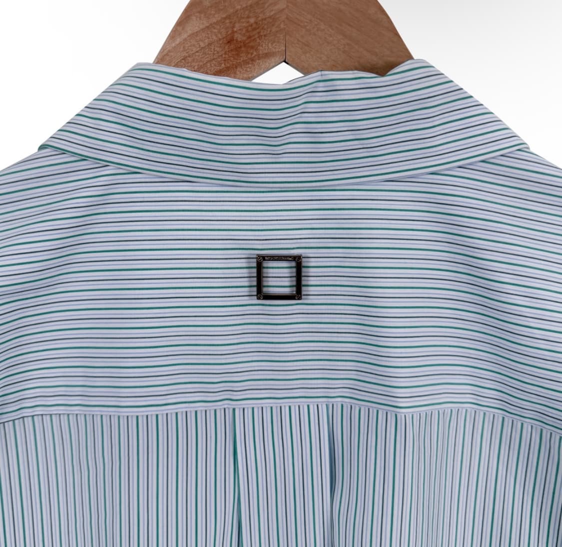 [50] 우영미 남성 스트라이프 오버사이즈 깅엄 셔츠 자켓 블루 상품이미지8