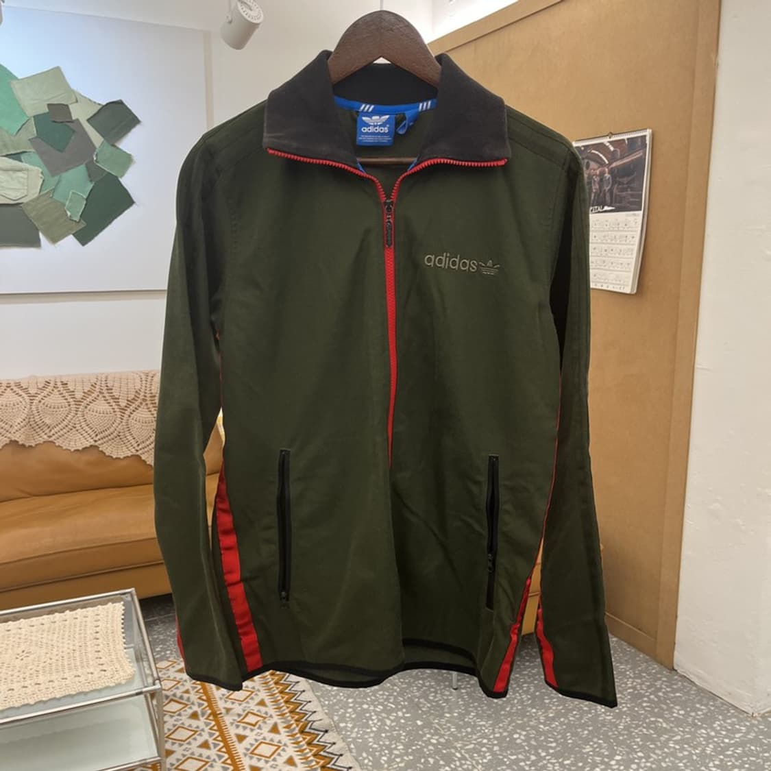 아디다스 올드스쿨 빈티지 레트로 말차카키 져지 집업 95 C10572 상품이미지3