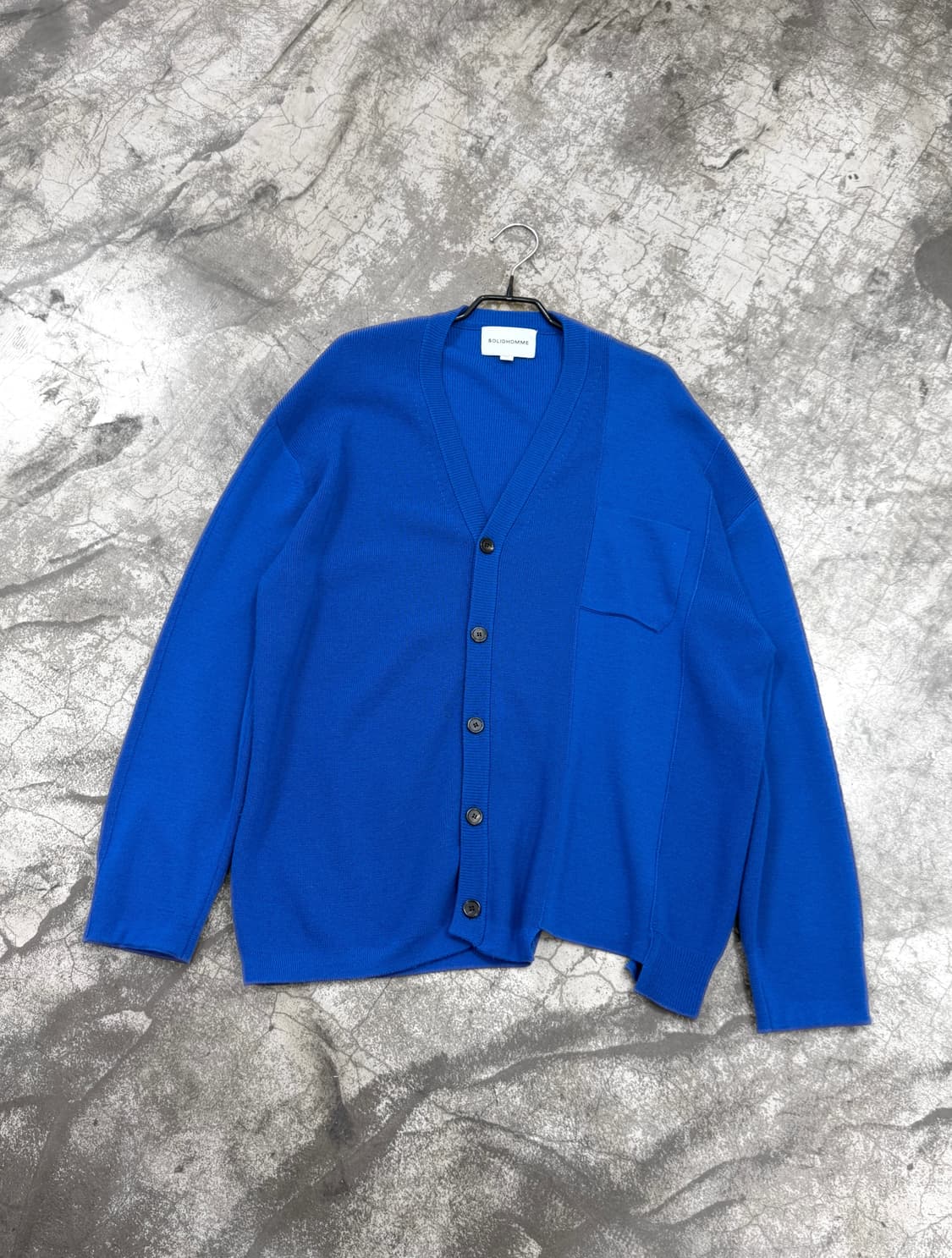 솔리드 옴므 울 니트 가디건 상품이미지1