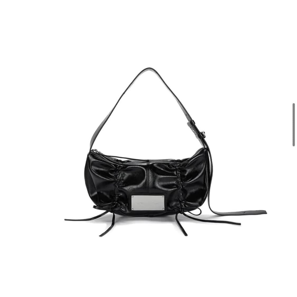 마뗑킴 셔링 숄더백 리본백 가방 블랙 검정 상품이미지1