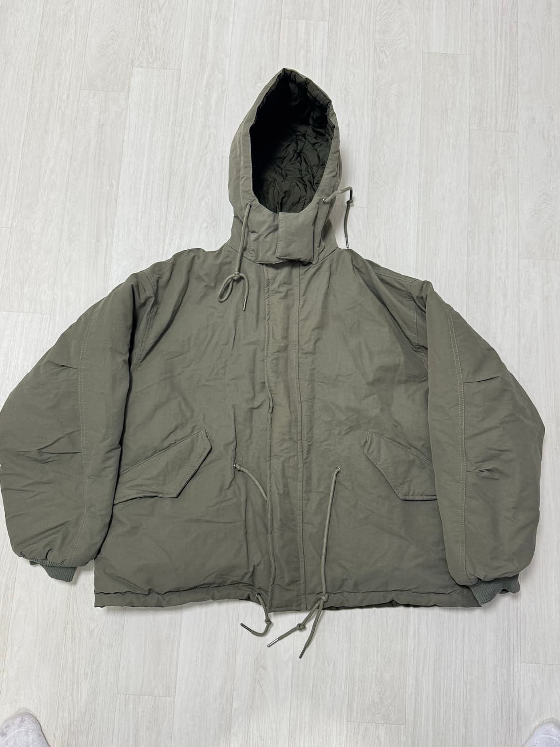 리버시블카키패딩 상품이미지7