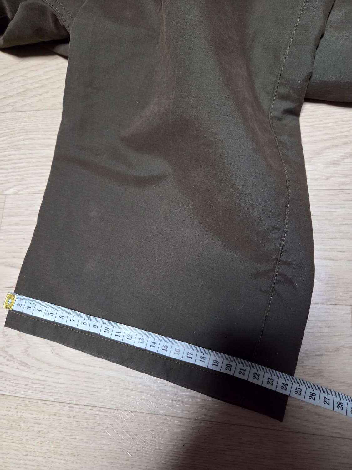 ARMANI COLLEZIONI 코튼 팬츠 카키 아르마니 상품이미지10