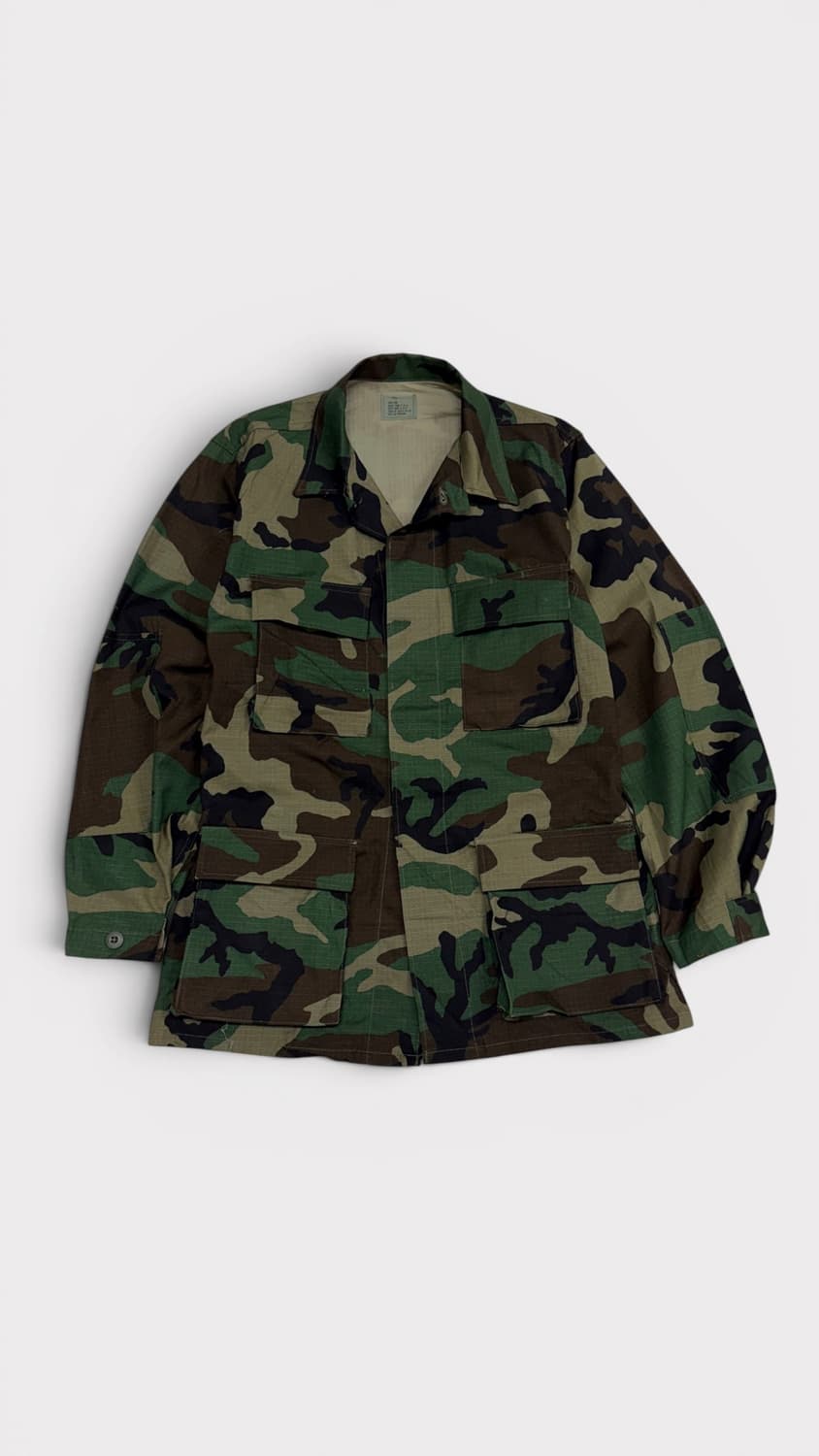 [S/L] 미군 오리지널 우드랜드 립스탑 카모 BDU 자켓 상품이미지1