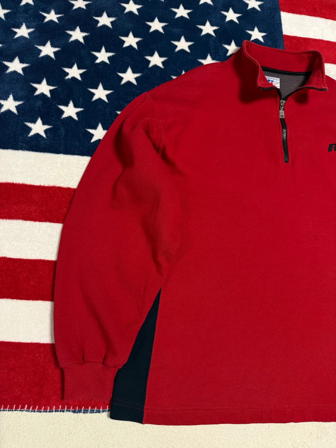 러셀아슬레틱 쿼터집업 아노락 Rusell Athletic anork 상품이미지2