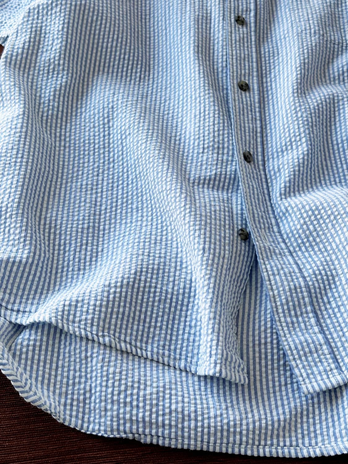 Natural sucker fabric H/S shirt 상품이미지4