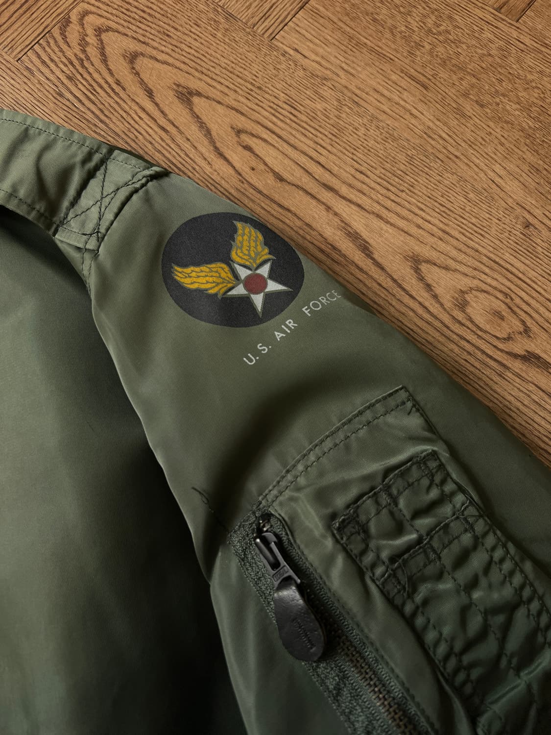 [L]U.S AIR FORCE 공군 타입 L-2B 플라이트 자켓 상품이미지3