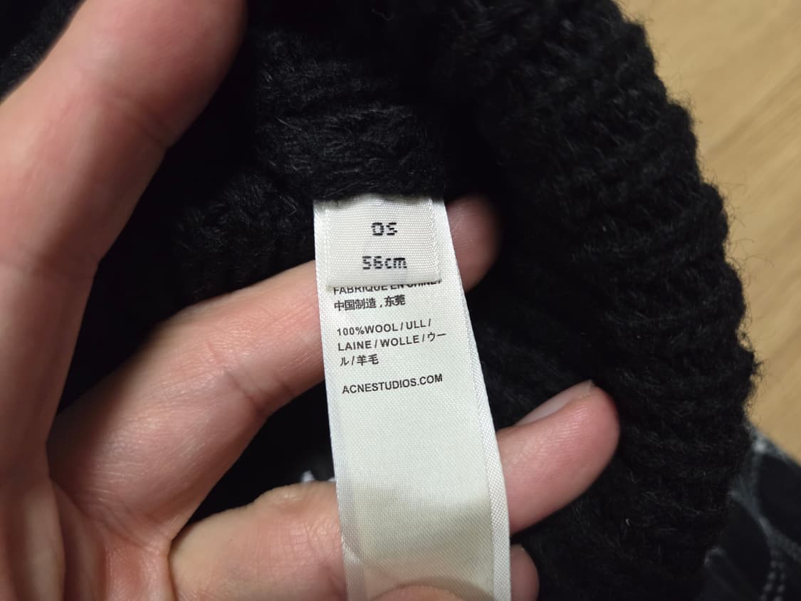 아크네 스튜디오 신상 울 비니 블랙 상품이미지5
