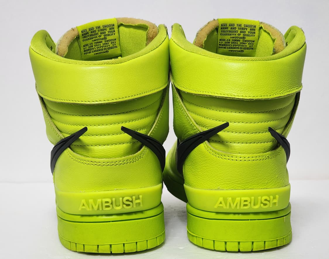 나이키 앰부쉬 덩크 하이 플래시 라임 285mm 상품이미지3