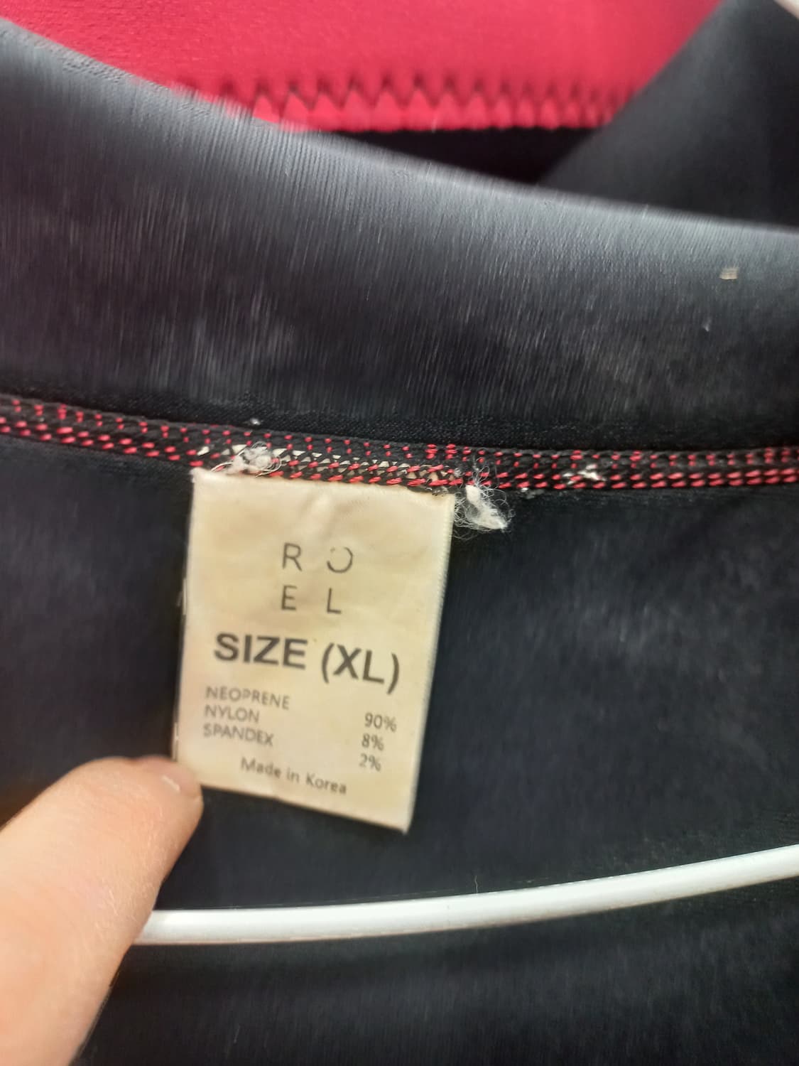 로엘(ROEL) 레드 네오프렌 방풍자켓 100 상품이미지4