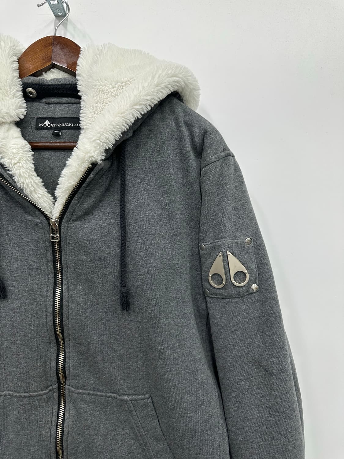 무스너클 차콜 버니 후드집업 상품이미지3