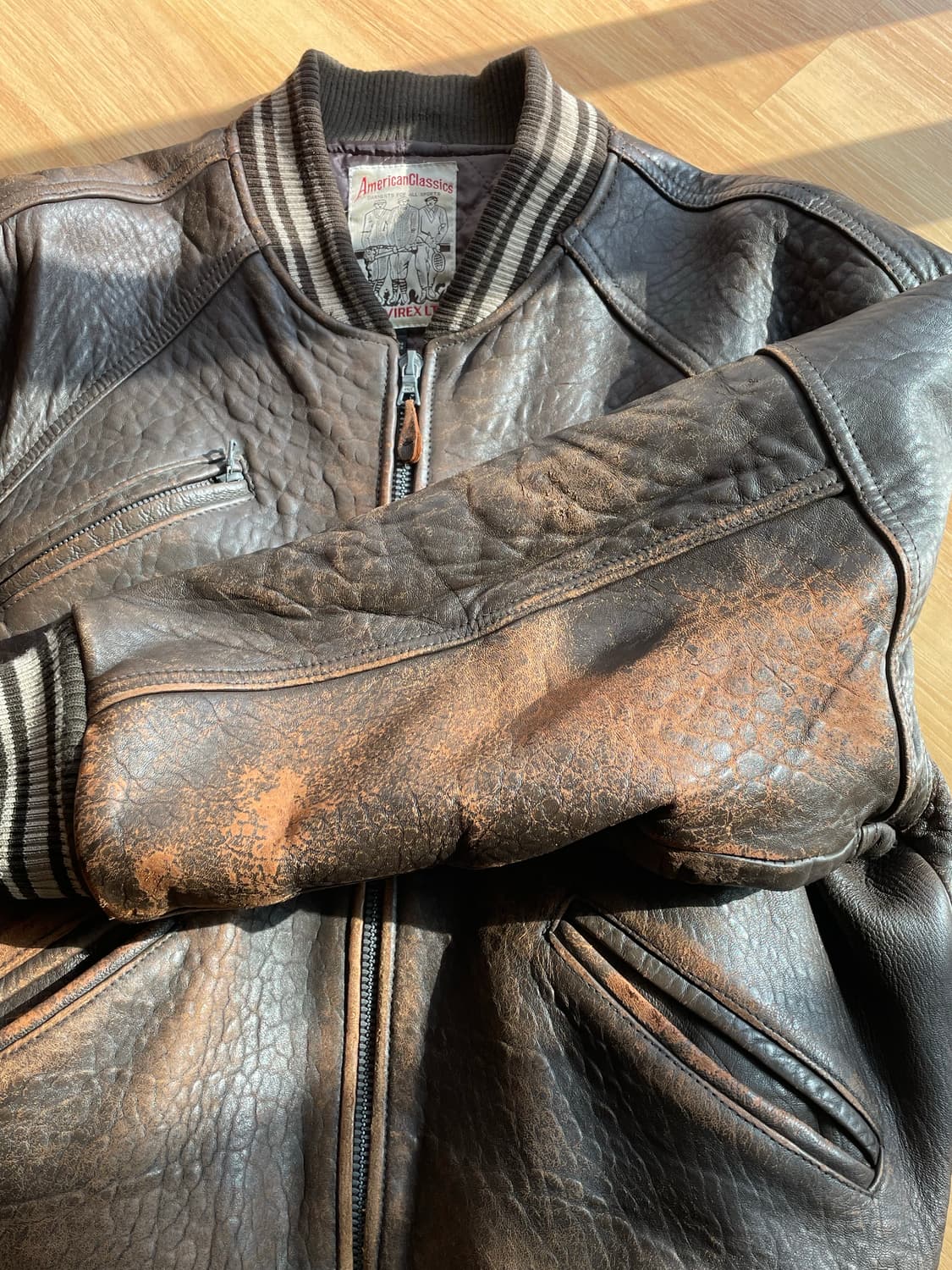 90’s 아비렉스 아이콘 레더자켓 상품이미지6
