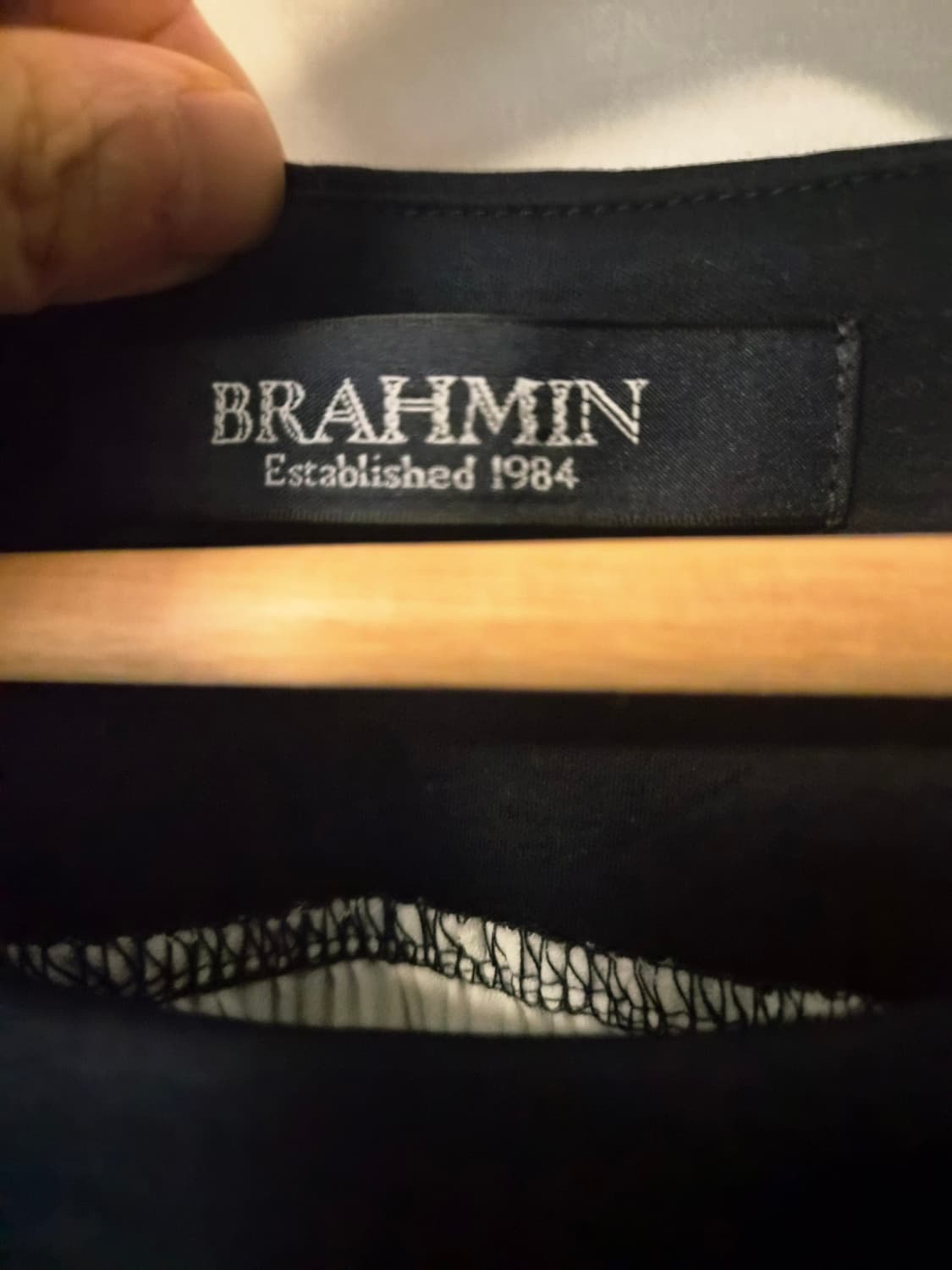 일본빈티지브라민(BRAHMIN) 리본 슬리브리스 탑 (사이즈 38)] 상품이미지5