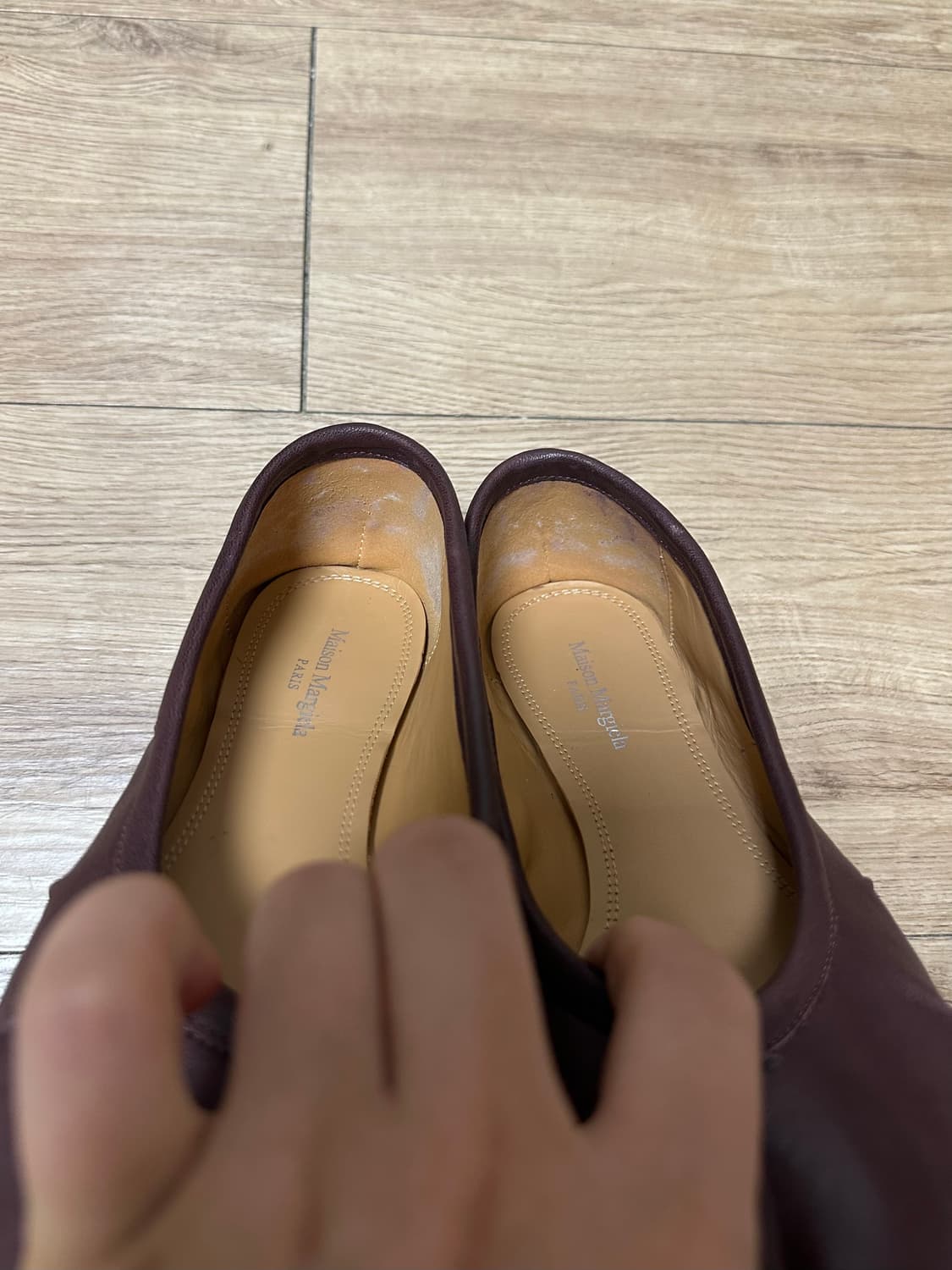 메종 마르지엘라 타비 플랫 (Tabi Flats) – 버건디, 38사이즈 상품이미지5