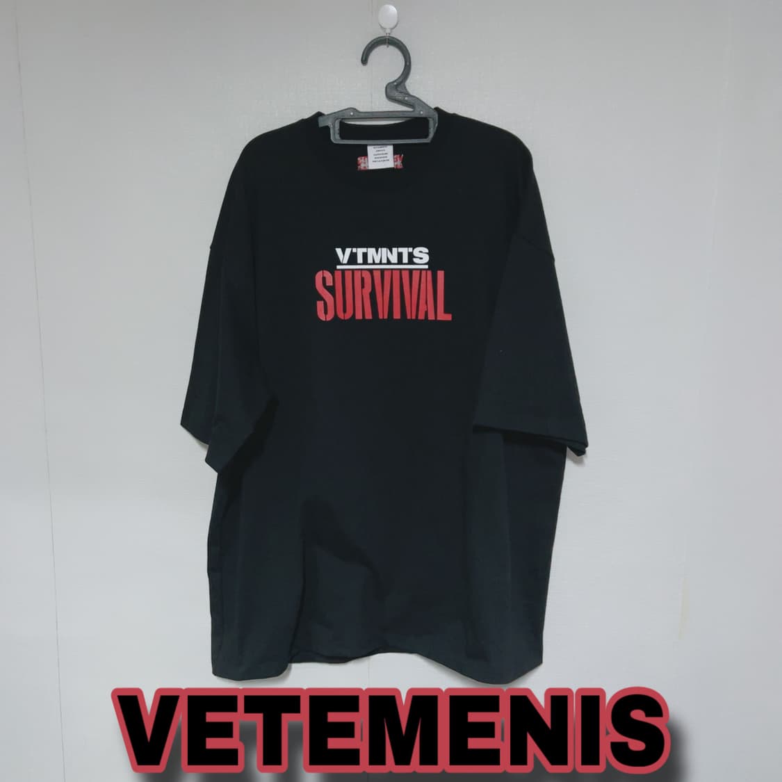 베트멍 블랙 서바이벌 프린팅 빅사이즈 여름 공용 반팔티 상품이미지1