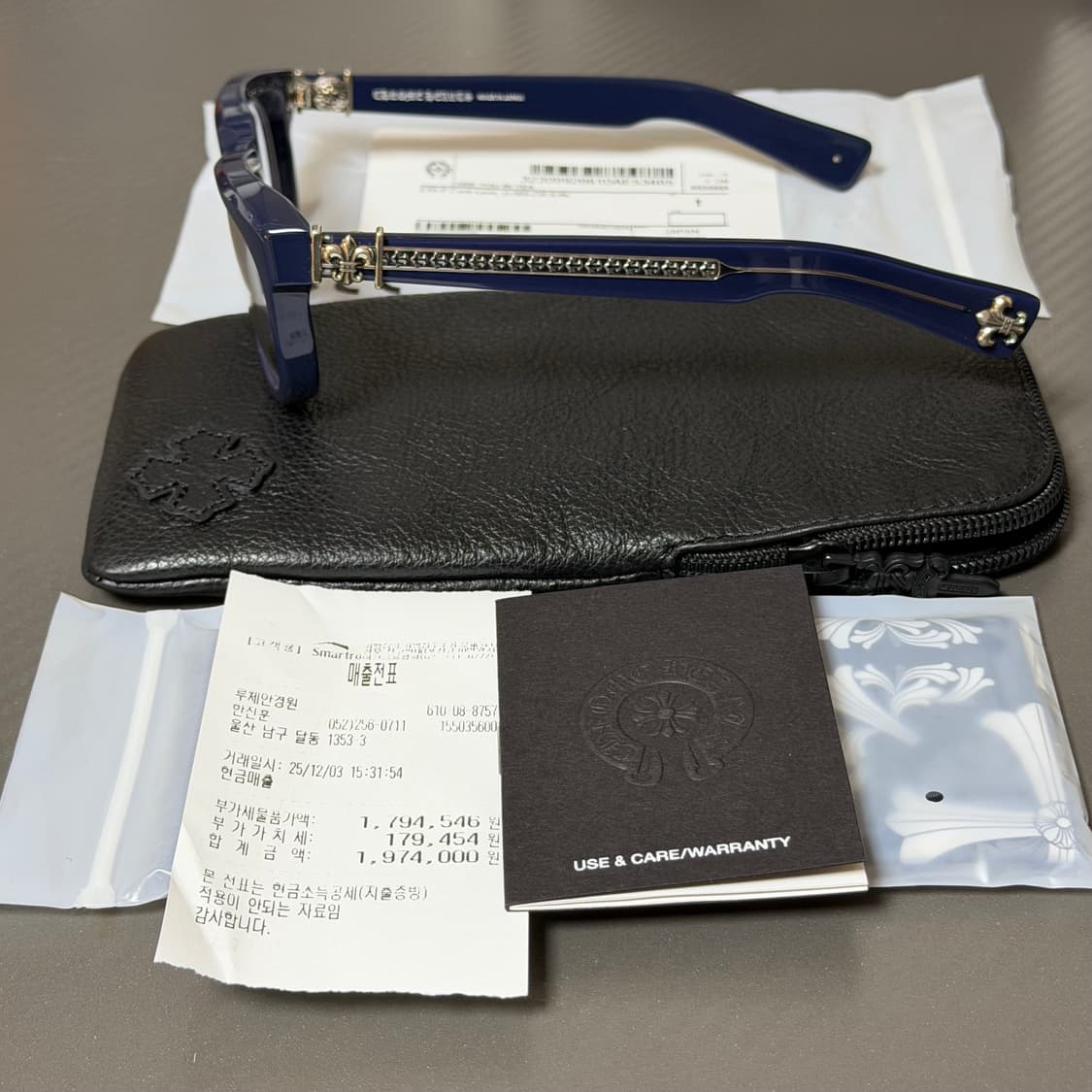 (OS) 크롬하츠 씨유인티 안경 피콕블루 상품이미지3