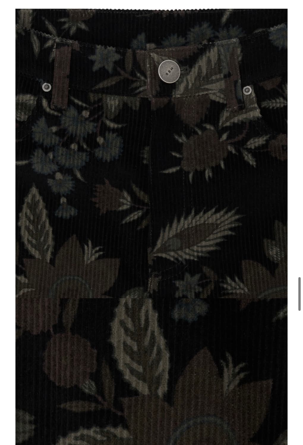 GBH 어패럴 플라워 코듀로이 골덴 부츠컷 팬츠 캐피탈 상품이미지7