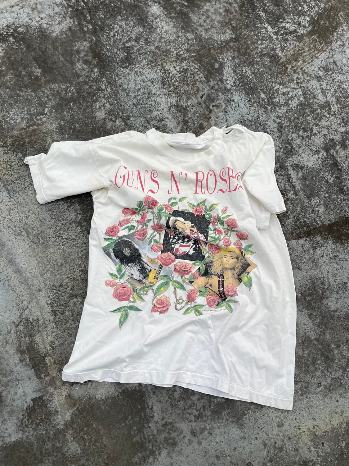 90s 건즈 앤 로지스 1993 월드투어 티셔츠 상품이미지1