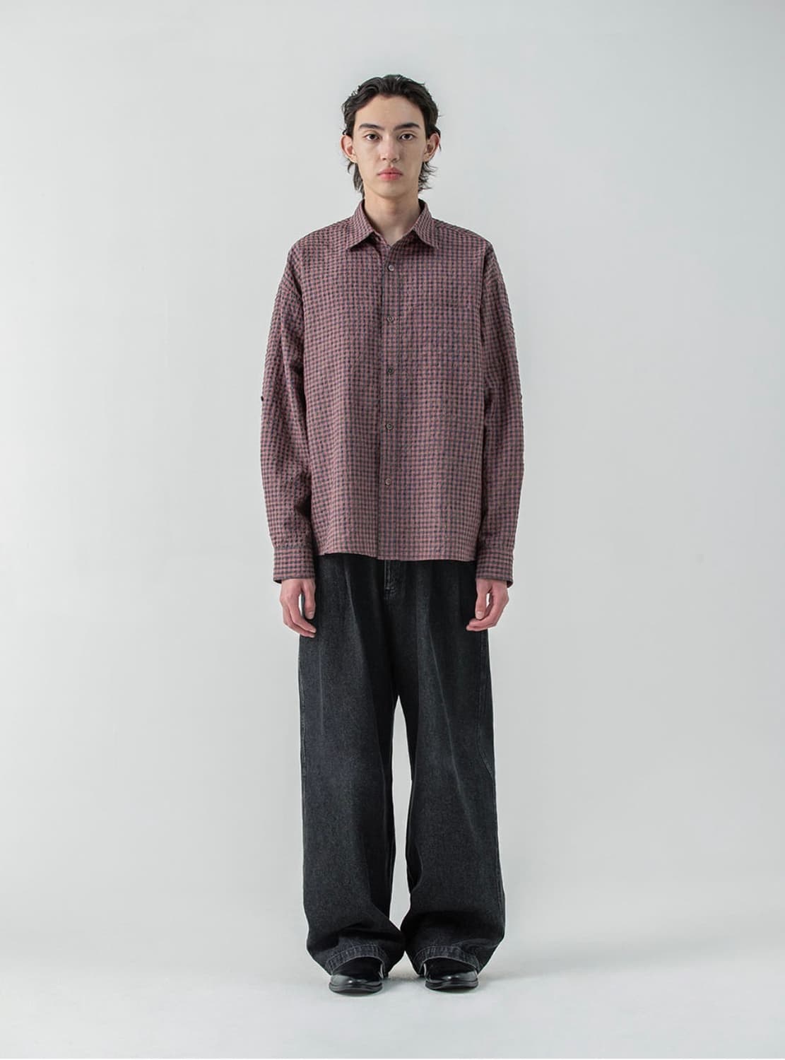 밀로 아카이브 체크 롤업 셔츠 L 상품이미지3