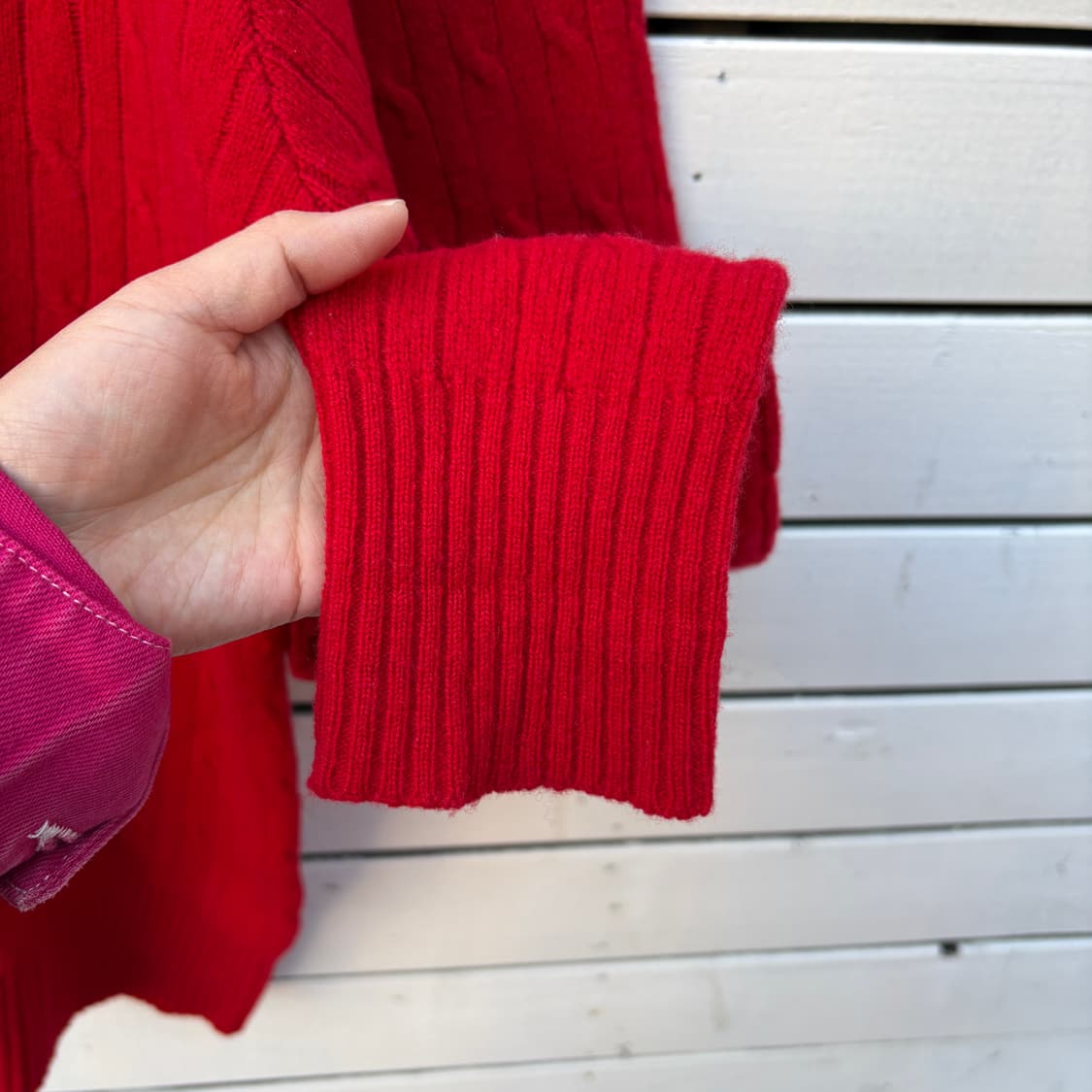 Polo 폴로 케이블 꽈배기 울 니트 상품이미지5