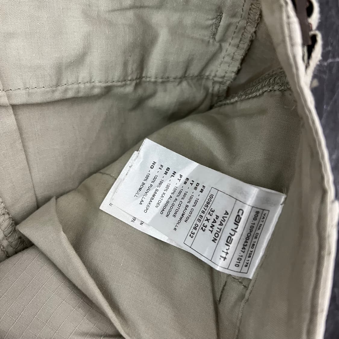 칼하트 WIP 에비에이션 카고팬츠 상품이미지6