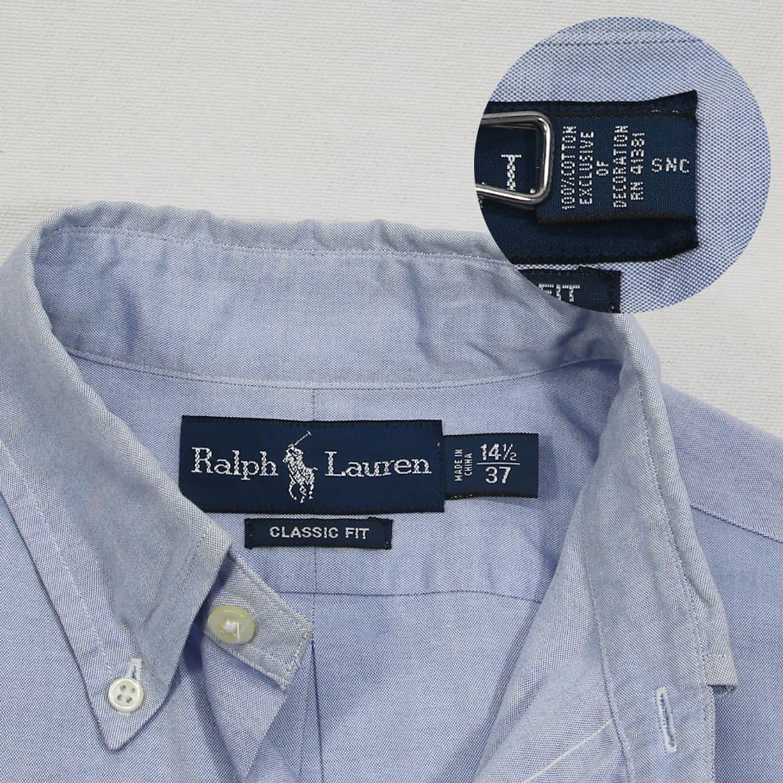 (착용컷) 폴로 랄프로렌 옥스포드 셔츠 (남성용 98) 상품이미지6