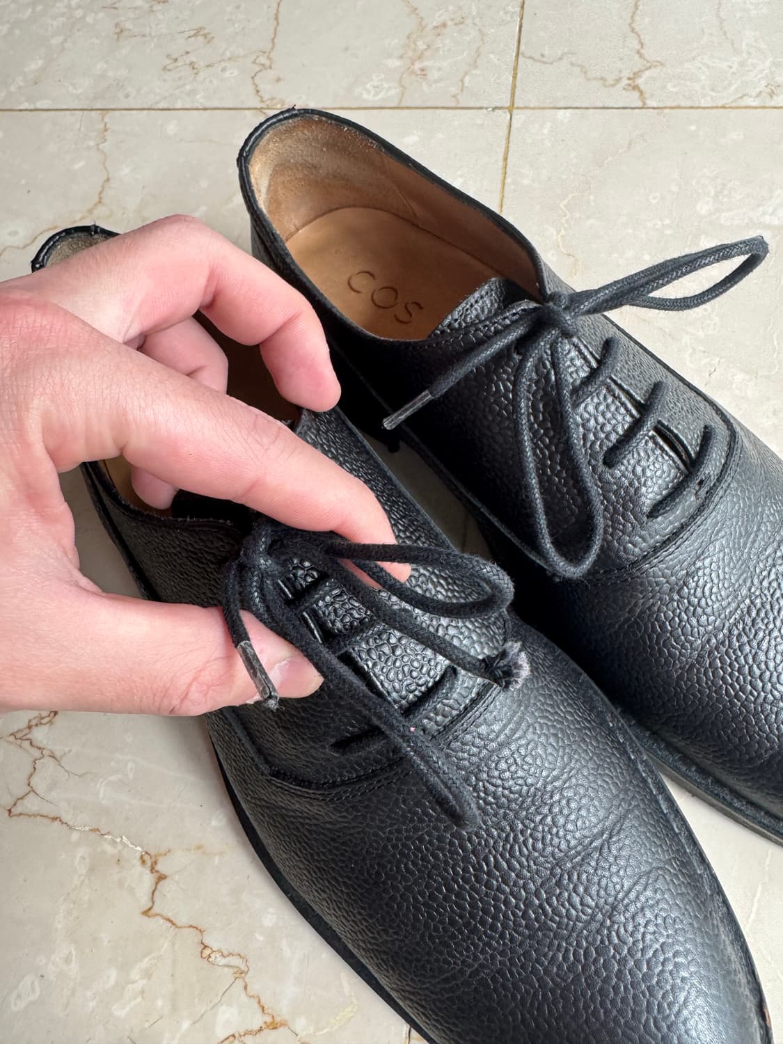 Cos / 스트레이트 팁 레더 옥스포드 더비 슈즈 / 275-280 상품이미지5