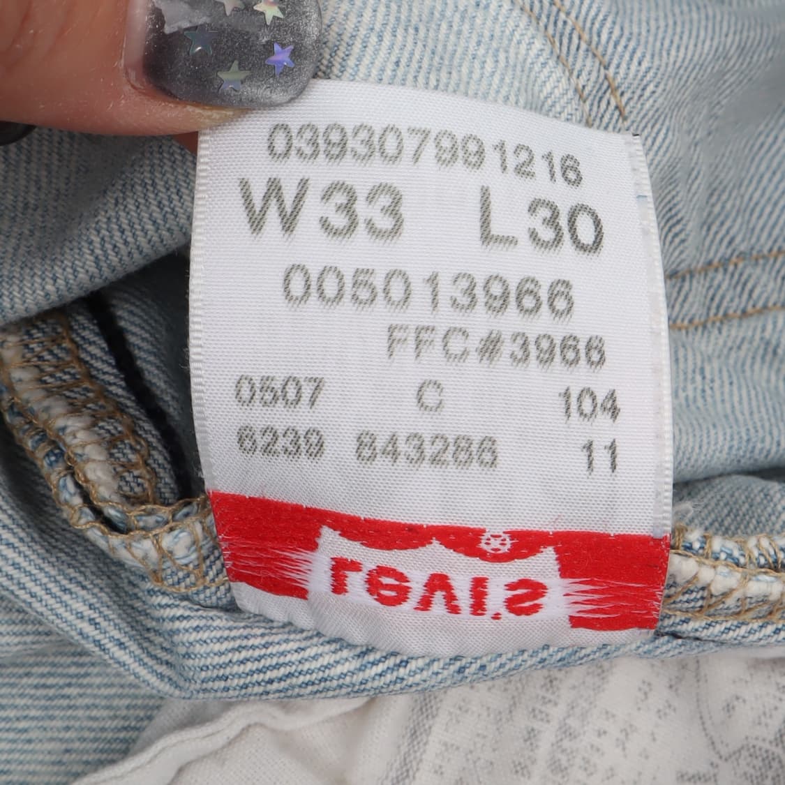 리바이스 501 연청 오리지널 핏 데님팬츠 상품이미지10