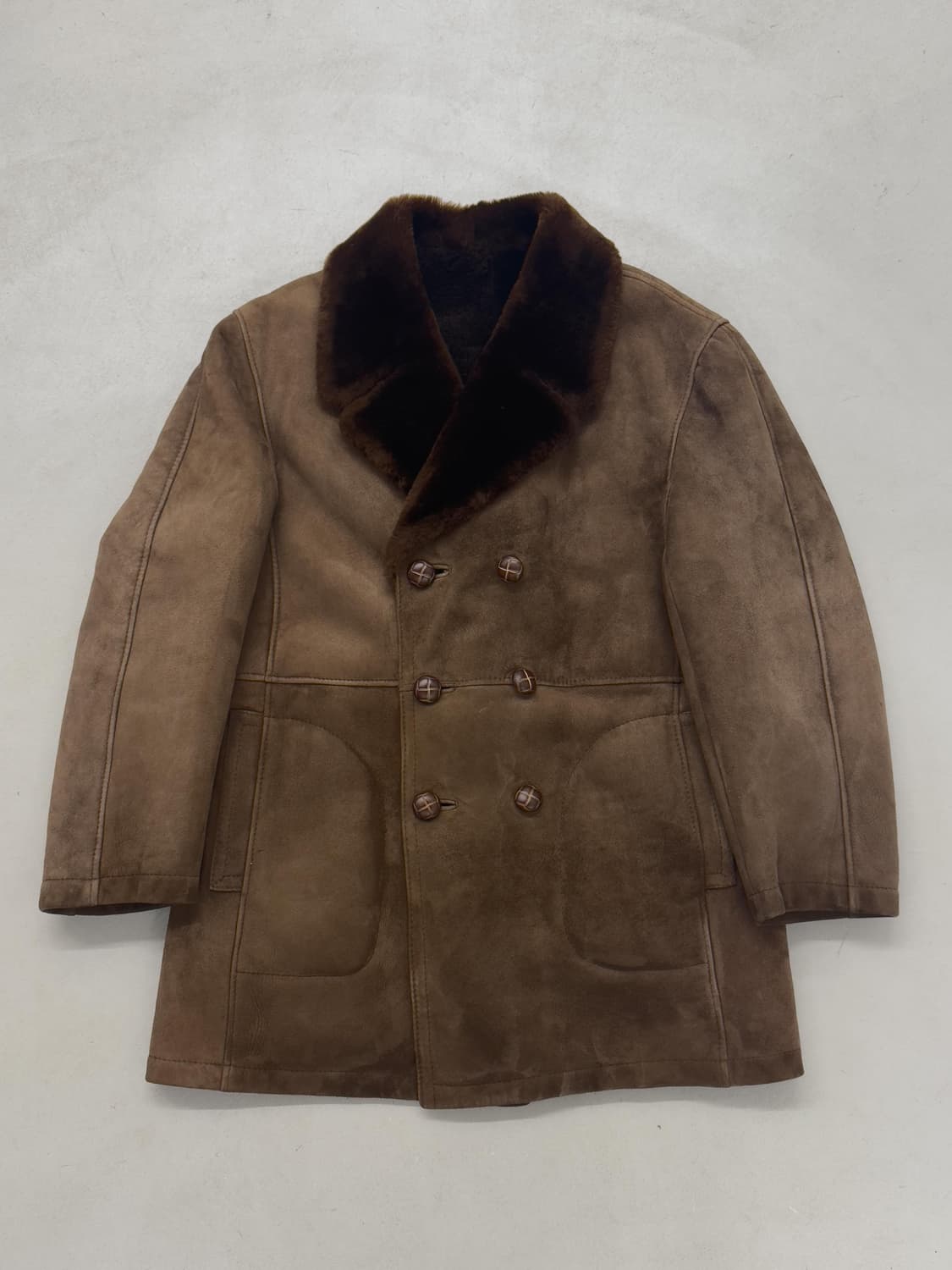 빈티지 스웨이드 무통 시어링 자켓 상품이미지1