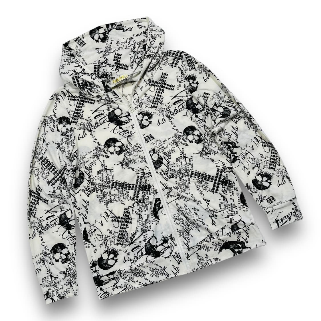 Park Girl Punk skull cross hooded zip-up 상품이미지2